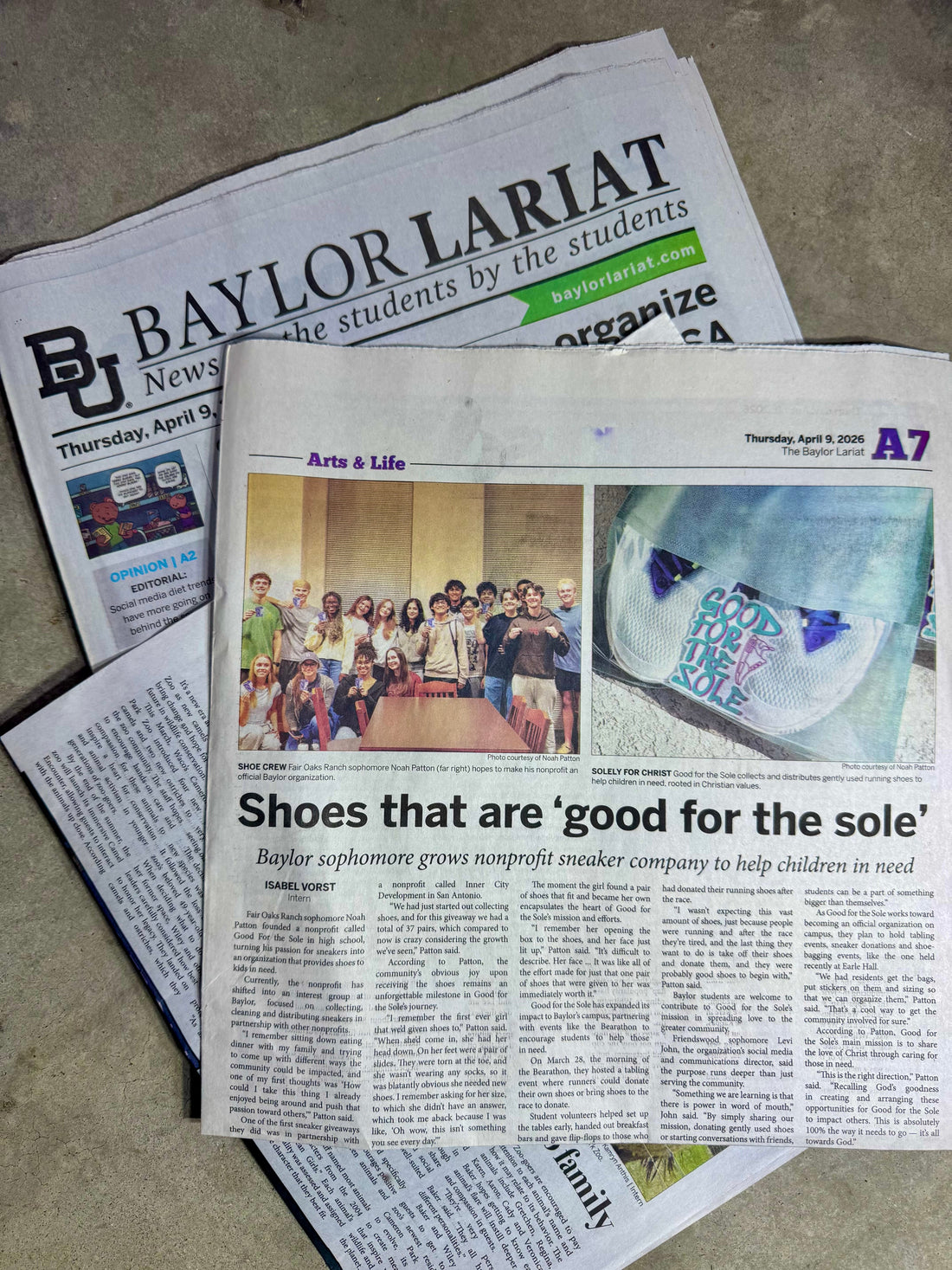 The Baylor Lariat Article